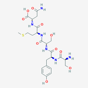 molecular formula C24H36N6O10S B14255423 H-Ser-Tyr-Ser-Met-Asn-OH CAS No. 220541-02-6
