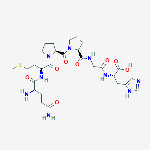 molecular formula C28H43N9O8S B14255469 L-Glutaminyl-L-methionyl-L-prolyl-L-prolylglycyl-L-histidine CAS No. 185059-86-3