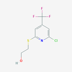 2-Chloro-6-(2-hydroxyethylsulfanyl)-4-(trifluoromethyl)pyridine
