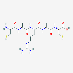 molecular formula C18H34N8O6S2 B14255496 L-Cysteine, L-cysteinyl-L-alanyl-L-arginyl-L-alanyl- CAS No. 286380-06-1