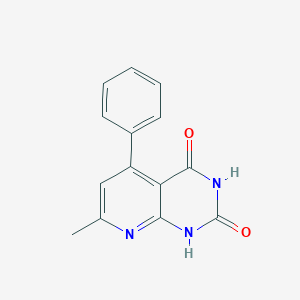 molecular formula C14H11N3O2 B14255537 7-Methyl-5-phenylpyrido[2,3-d]pyrimidine-2,4(1H,3H)-dione CAS No. 166530-85-4