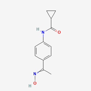 N-{4-[N-hydroxyethanimidoyl]phenyl}cyclopropanecarboxamide