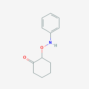 molecular formula C12H15NO2 B14255548 2-(N-phenylaminooxy)-1-cyclohexanone CAS No. 484696-92-6