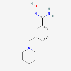 N'-hydroxy-3-[(piperidin-1-yl)methyl]benzene-1-carboximidamide