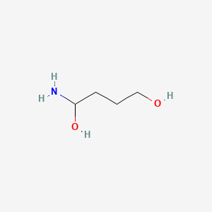 molecular formula C4H11NO2 B14255587 1-Aminobutane-1,4-diol CAS No. 400820-14-6