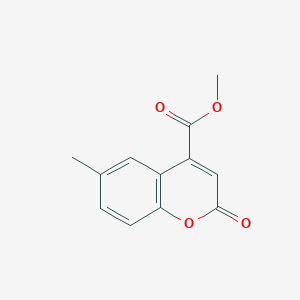 molecular formula C12H10O4 B14255599 Methyl 6-methyl-2-oxo-2H-1-benzopyran-4-carboxylate CAS No. 206354-66-7