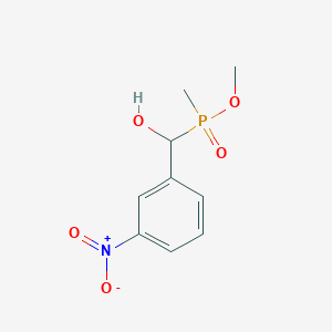 molecular formula C9H12NO5P B14255606 Methyl [hydroxy(3-nitrophenyl)methyl]methylphosphinate CAS No. 477559-05-0
