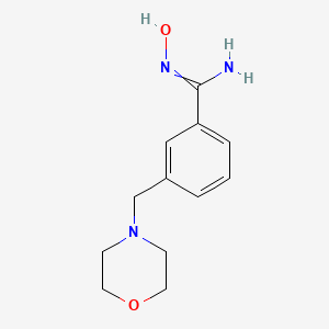 N'-hydroxy-3-[(morpholin-4-yl)methyl]benzene-1-carboximidamide
