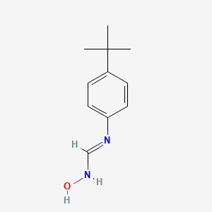 molecular formula C11H16N2O B14255624 N'-(4-Tert-butylphenyl)-N-hydroxymethanimidamide CAS No. 339068-26-7
