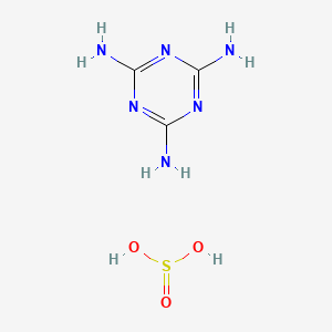 molecular formula C3H8N6O3S B14255629 Sulfurous acid;1,3,5-triazine-2,4,6-triamine CAS No. 221881-23-8