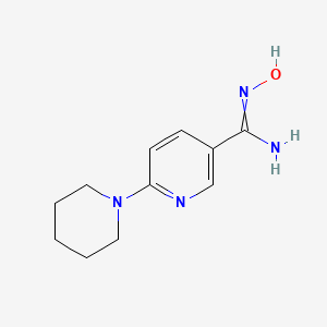 N'-hydroxy-6-piperidin-1-ylpyridine-3-carboximidamide