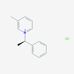 molecular formula C14H16ClN B14255645 Pyridinium, 3-methyl-1-[(1R)-1-phenylethyl]-, chloride CAS No. 374114-61-1