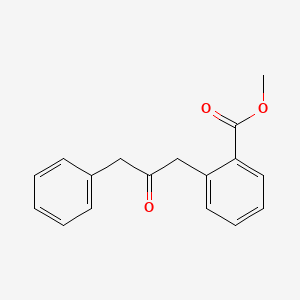 molecular formula C17H16O3 B14255655 Methyl 2-(2-oxo-3-phenylpropyl)benzoate CAS No. 221056-41-3