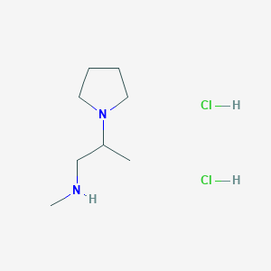 N-methyl-2-pyrrolidin-1-ylpropan-1-amine;dihydrochloride