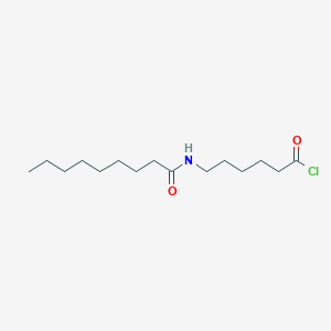 molecular formula C15H28ClNO2 B14255685 Hexanoyl chloride, 6-[(1-oxononyl)amino]- CAS No. 168621-83-8