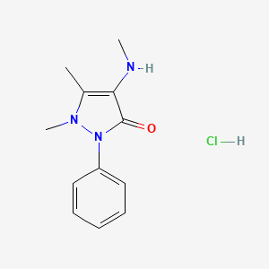 1,5-dimethyl-4-(methylamino)-2-phenyl-1,2-dihydro-3H-pyrazol-3-one hydrochloride