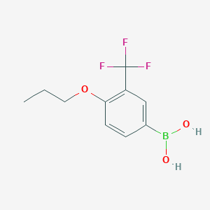 molecular formula C10H12BF3O3 B1425571 (4-Propoxy-3-(trifluoromethyl)phenyl)boronic acid CAS No. 1162257-45-5