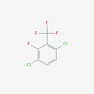 molecular formula C7H2Cl2F4 B1425572 2,5-Dichloro-6-fluorobenzotrifluoride CAS No. 1221272-84-9
