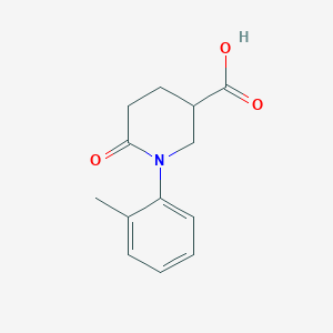 1-(2-Methylphenyl)-6-oxopiperidine-3-carboxylic acid