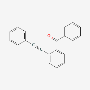 molecular formula C21H14O B14255752 Methanone, phenyl[2-(phenylethynyl)phenyl]- CAS No. 221458-86-2