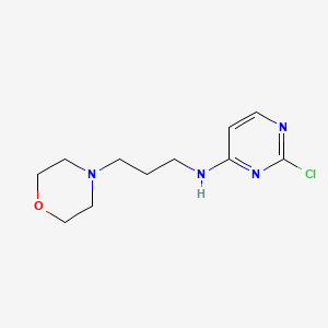 2-chloro-N-(3-morpholinopropyl)pyrimidin-4-amine