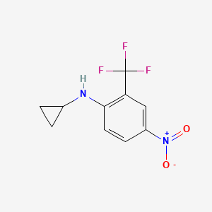 N-cyclopropyl-4-nitro-2-(trifluoromethyl)aniline