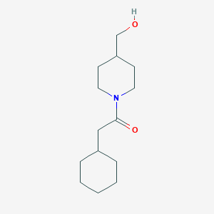 2-Cyclohexyl-1-[4-(hydroxymethyl)piperidin-1-yl]ethan-1-one