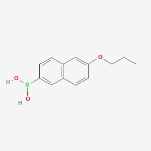 molecular formula C13H15BO3 B1425583 (6-Propoxynaphthalen-2-yl)boronic acid CAS No. 1228309-83-8