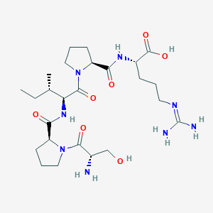molecular formula C25H44N8O7 B14255867 L-Seryl-L-prolyl-L-isoleucyl-L-prolyl-N~5~-(diaminomethylidene)-L-ornithine CAS No. 187722-33-4