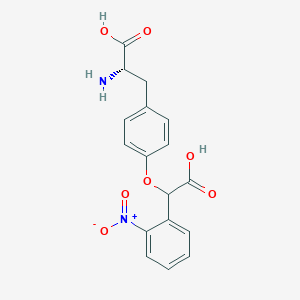molecular formula C17H16N2O7 B14255879 O-[Carboxy(2-nitrophenyl)methyl]-L-tyrosine CAS No. 189639-32-5