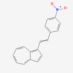 molecular formula C18H13NO2 B14255883 1-[2-(4-Nitrophenyl)ethenyl]azulene CAS No. 214193-77-8