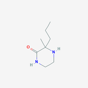 molecular formula C8H16N2O B1425589 3-Methyl-3-propylpiperazin-2-one CAS No. 1239783-56-2