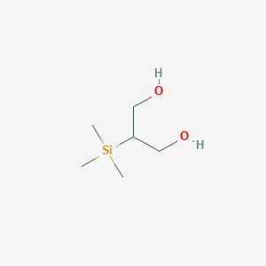 molecular formula C6H16O2Si B14255910 1,3-Propanediol, 2-(trimethylsilyl)- CAS No. 189066-36-2