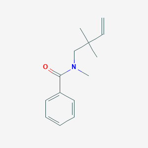 molecular formula C14H19NO B14255915 N-(2,2-Dimethylbut-3-en-1-yl)-N-methylbenzamide CAS No. 389874-17-3
