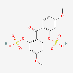 molecular formula C15H14O11S2 B14255935 Carbonylbis(5-methoxy-2,1-phenylene) bis(hydrogen sulfate) CAS No. 399030-97-8