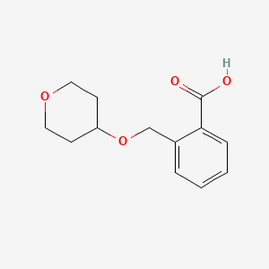 2-[(Oxan-4-yloxy)methyl]benzoic acid