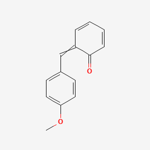 molecular formula C14H12O2 B14255977 6-[(4-Methoxyphenyl)methylidene]cyclohexa-2,4-dien-1-one CAS No. 304860-60-4