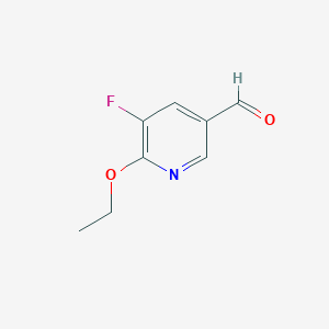 molecular formula C8H8FNO2 B1425598 6-乙氧基-5-氟烟酰醛 CAS No. 886372-69-6