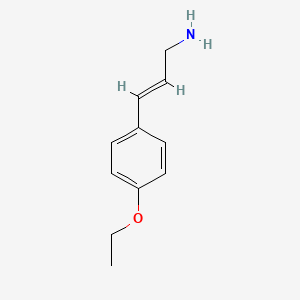 molecular formula C11H15NO B1425599 3-(4-Ethoxyphenyl)prop-2-en-1-amine CAS No. 1315378-56-3