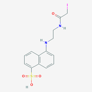 molecular formula C14H15IN2O4S B014256 1,5-I-Aedans CAS No. 36930-63-9