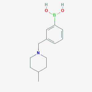 molecular formula C13H20BNO2 B1425603 (3-((4-Methylpiperidin-1-yl)methyl)phenyl)boronic acid CAS No. 1332746-94-7