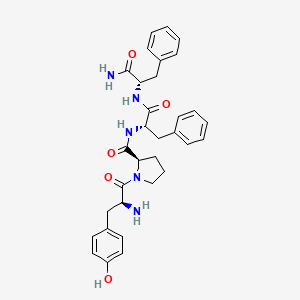 molecular formula C32H37N5O5 B14256048 L-Tyrosyl-D-prolyl-L-phenylalanyl-L-phenylalaninamide CAS No. 220934-26-9