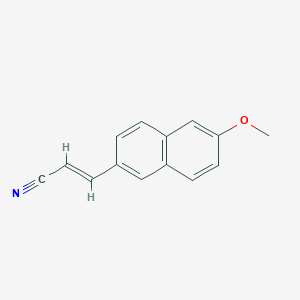 molecular formula C14H11NO B1425605 3-(6-Methoxynaphthalen-2-yl)prop-2-enenitrile CAS No. 1807920-95-1
