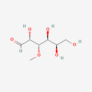 molecular formula C7H14O6 B1425607 (2R,3S,4S,5R)-2,4,5,6-Tetrahydroxy-3-methoxyhexanal CAS No. 4682-46-6