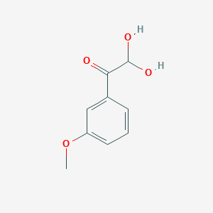 molecular formula C9H10O4 B1425608 2,2-Dihydroxy-1-(3-methoxyphenyl)ethanone CAS No. 1201806-19-0