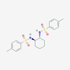 molecular formula C20H26N2O4S2 B142561 4-methyl-N-[(1R,2R)-2-[(4-methylphenyl)sulfonylamino]cyclohexyl]benzenesulfonamide CAS No. 143585-47-1