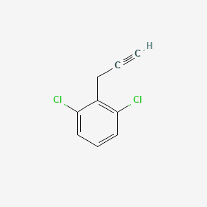 molecular formula C9H6Cl2 B1425611 1,3-Dichloro-2-(prop-2-yn-1-yl)benzene CAS No. 1222086-90-9