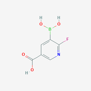 molecular formula C6H5BFNO4 B1425612 5-Carboxy-2-fluoropyridine-3-boronic acid CAS No. 1451393-25-1