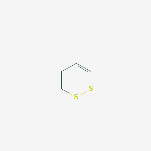 molecular formula C4H6S2 B14256147 Trithiacyclohexene CAS No. 210237-55-1