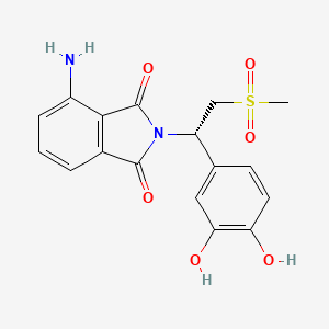 (S)-4-Amino-2-[1-(3,4-dihydroxy-phenyl)-2-methanesulfonyl-ethyl]-isoindole-1,3-dione